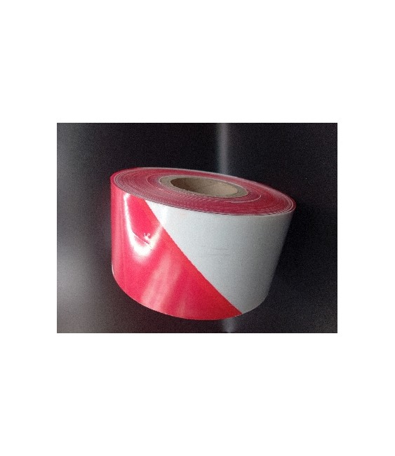 Cinta Baliza Roja/Blanca 10cm x 250m | Herrajes HE