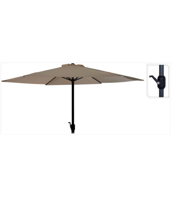 Sombrilla Jardín 3m Marrón | Herrajes HE