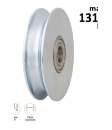 Polea Doble Rodamiento 120x20U Ref:1081 | Herrajes HE