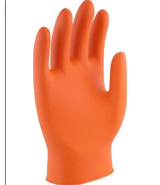 Guante Nitrilo Flash Power Naranja T-XL (50) | Herrajes HE