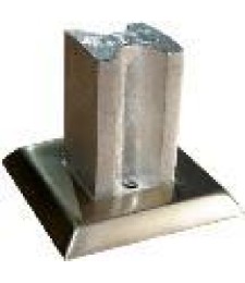 Base 40x40 Bruto Tapa Blanco RF.BA4040T-5 - Versátil | Herrajes HE