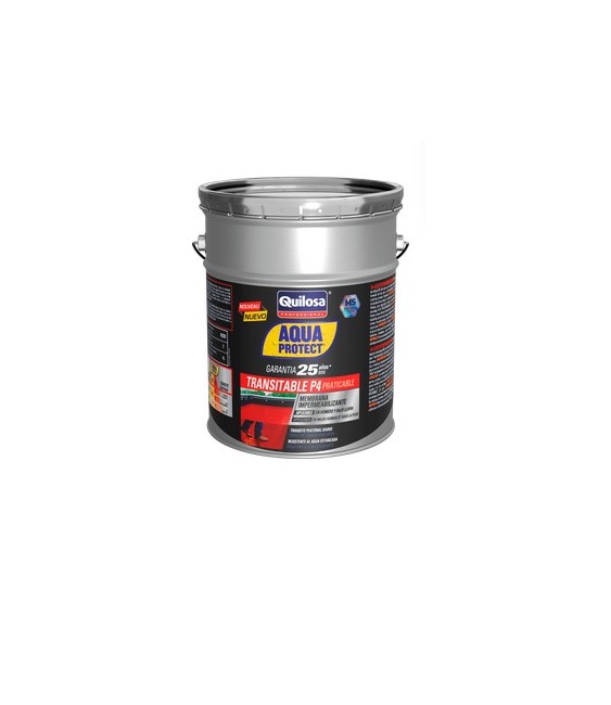 Aquaprotect P4 Transitable 20kg Gris | Impermeabilizante | Herrajes HE