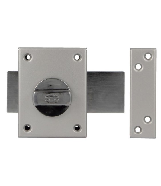 Cerradura Sobreponer Mod. 85 Plata | Herrajes HE