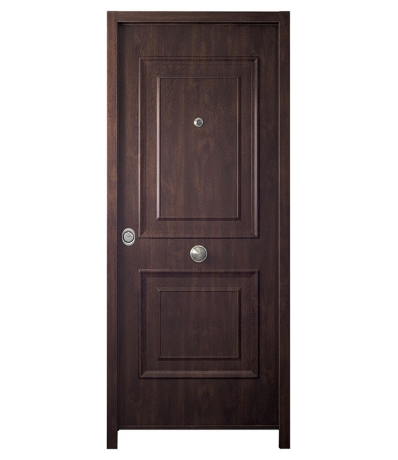 Puerta Omega G4 Doble Casetón Roble 90x206 Izda. | Herrajes HE