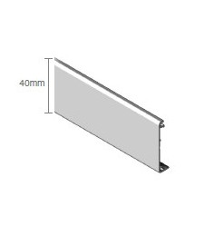 Tapeta Pinza Easy/Easy XL Plata Mate 2m | Herrajes HE