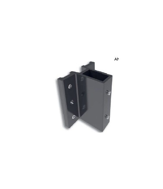 Soporte Aluminio ASOS 40x20 Anodizado Inox | Herrajes HE