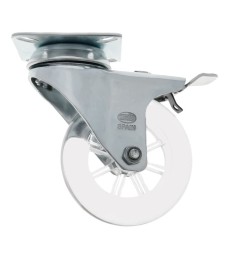 Rueda 2570 con Freno Transparente 50x18 | Herrajes HE