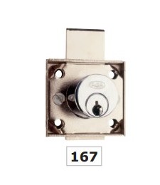Cerradura Cajón Ref.167 Cromado 23mm | Herrajes HE