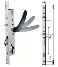 Cerradura 1I5K/25 F.U. 16mm para interior | Herrajes HE