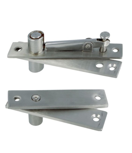 Juego Bisagra Pivot 01 Acero Inoxidable | Herrajes HE