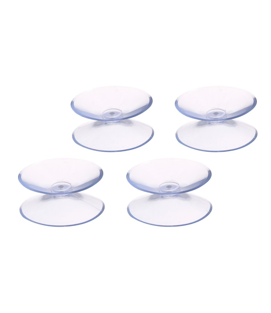 Blister Ventosas Dobles Transparentes 30mm | Herrajes HE