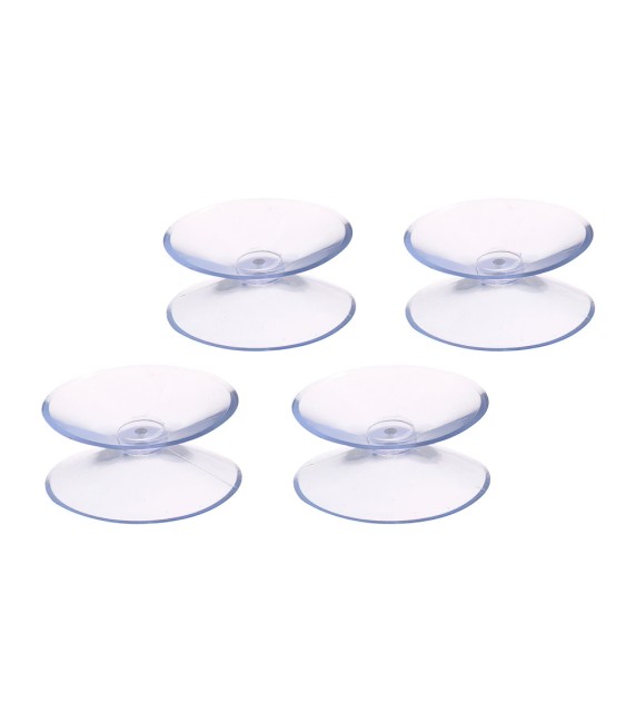 Blister Ventosas Dobles Transparentes 30mm | Herrajes HE