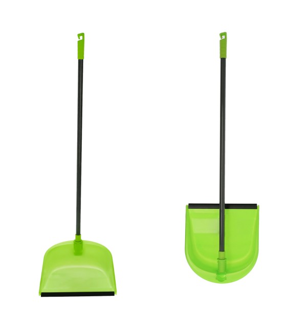 Recogedor Antivuelco con Borde Goma y Mango | Herrajes HE