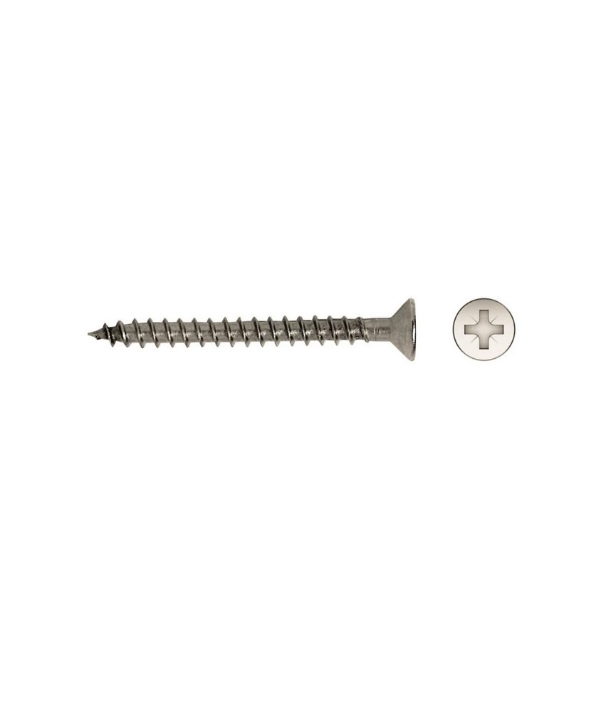 Tornillo R/Madera Avellanado DIN 7505A 3,5x20 INOX A2 | Herrajes HE