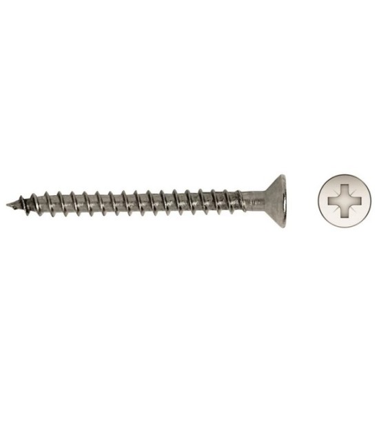 Tornillo R/Madera Avellanado DIN 7505A 3,5x20 INOX A2 | Herrajes HE