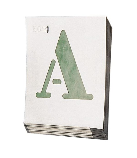 Abecedario Egypt Aluminio 40mm | Herrajes HE