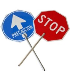 Paleta STOP-PRECAUCION Aluminio | Herrajes HE