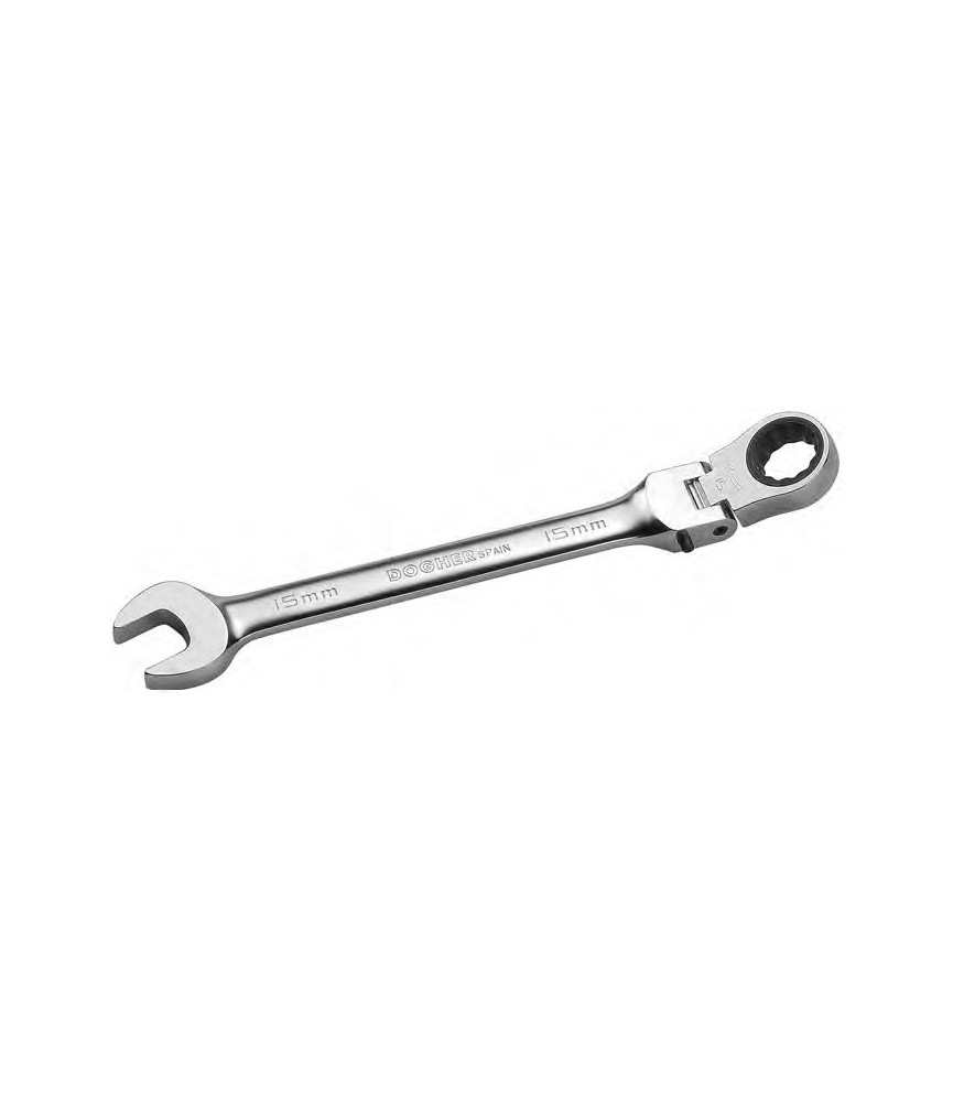 Llave Combinada Carraca Flexible CrV 14 | Herrajes HE