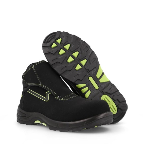 Bota Seguridad Granito Negro T-45 | Herrajes HE