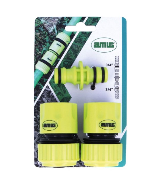 Kit Conector Manguera Plástico R30 3/4ABS | Herrajes HE