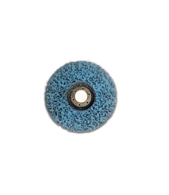 Disco Blue Cleaner Fibra 115x22 para Limpieza | Herrajes HE