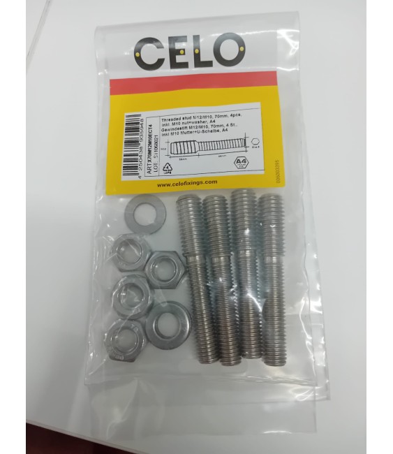 Tornillo Doble Rosca M12/M10 Inox A4 | Herrajes HE