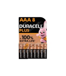 Blíster Pila Duracell Plus AAA LR03 (8 ud) | Herrajes HE