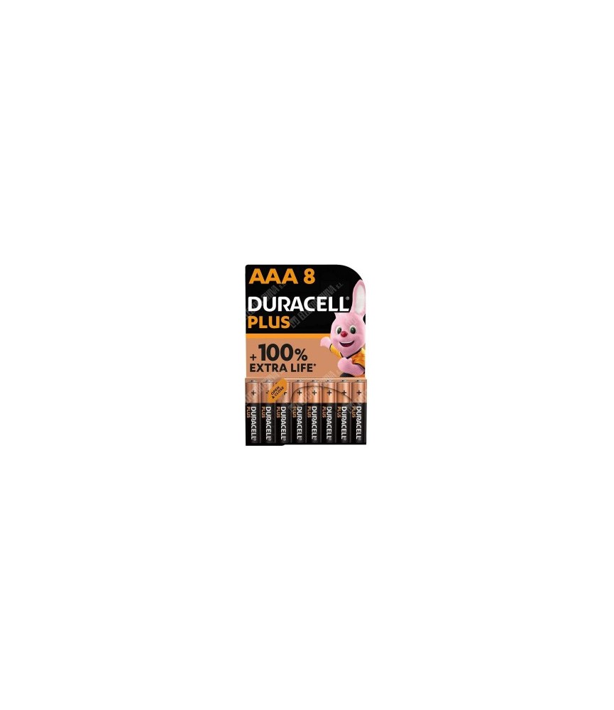 Blíster Pila Duracell Plus AAA LR03 (8 ud) | Herrajes HE
