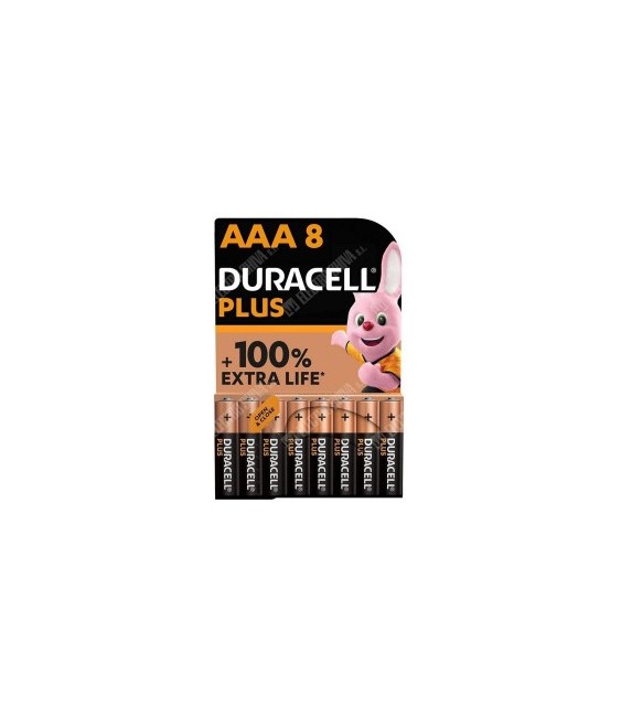 Blíster Pila Duracell Plus AAA LR03 (8 ud) | Herrajes HE
