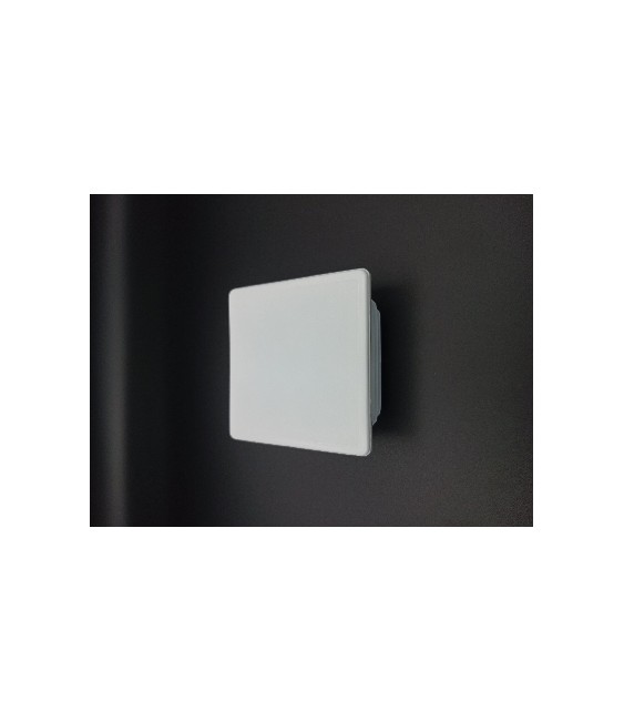 Contera Cuadrada 80x80mm Blanca para Perfiles | Herrajes HE