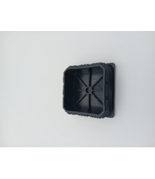 Contera Cuadrada 80x80mm Negra para Perfiles | Herrajes HE