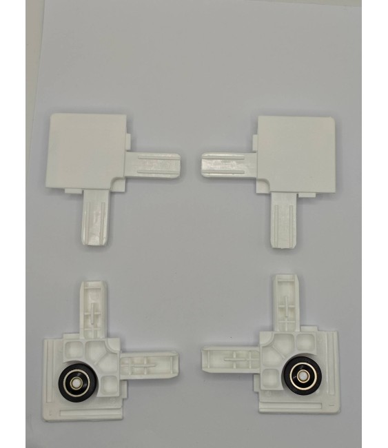 Juego Escuadra Mosquitera Corte Recto Blanco | Herrajes HE