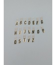 Letras Números Signos 5/8 16x10 Oro/Negro | Herrajes HE