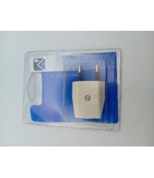 Clavija Extra P/P Blanca 10A | Electricidad HE