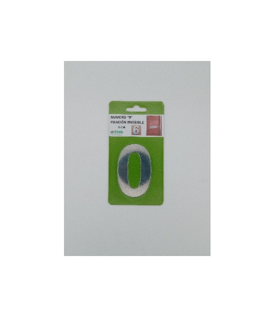 Número 0 de Acero Inoxidable 8cm Sin Taladro | Herrajes HE