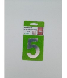 Número 5 Inoxidable 8cm sin Taladro | Herrajes HE