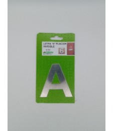 Letra 'A' Inoxidable 8cm sin Taladro | Herrajes HE
