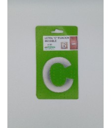 Letra 'C' Acero Inoxidable 8cm sin Taladro | Herrajes HE