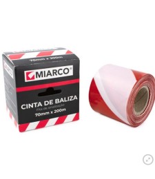 Cinta Baliza Rojo/Blanco 70mmx20m | Herrajes HE