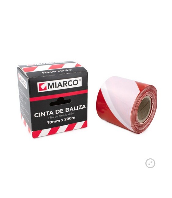 Cinta Baliza Rojo/Blanco 70mmx20m | Herrajes HE