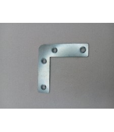 Escuadra Plana Cincada 60mm para Uniones Fuertes | Herrajes HE