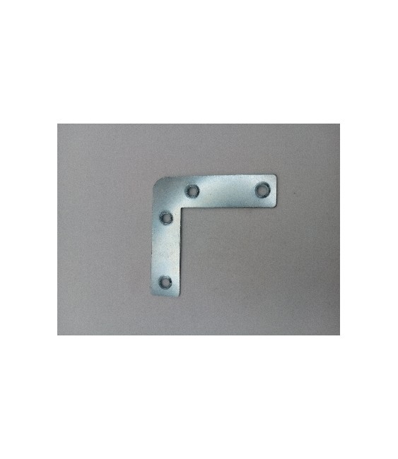 Escuadra Plana Cincada 60mm para Uniones Fuertes | Herrajes HE