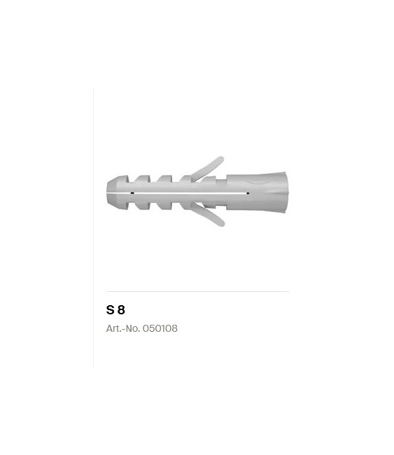 Taco Fischer Plástico Nº8 | Fijación Segura | Herrajes HE