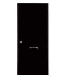 Puerta Nascor Lisa 80 3 Ptos Negra Dcha | Herrajes HE