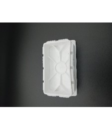 Contera Rectangular 40x20mm Blanca | Herrajes HE