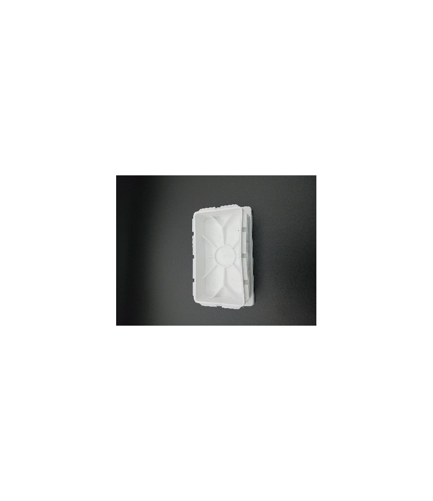 Contera Rectangular 40x20mm Blanca | Herrajes HE