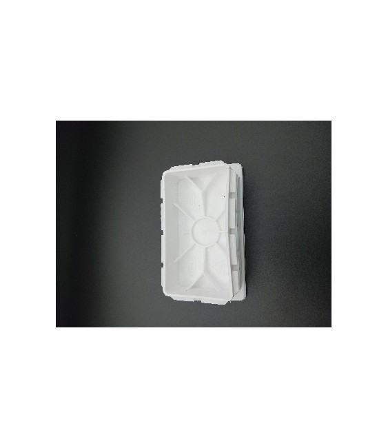 Contera Rectangular 40x20mm Blanca | Herrajes HE