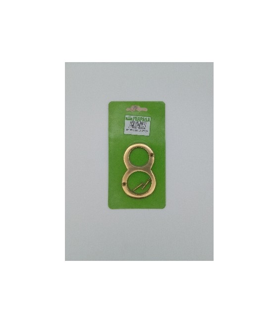 Número Latón Nº8 8cm | Herrajes HE