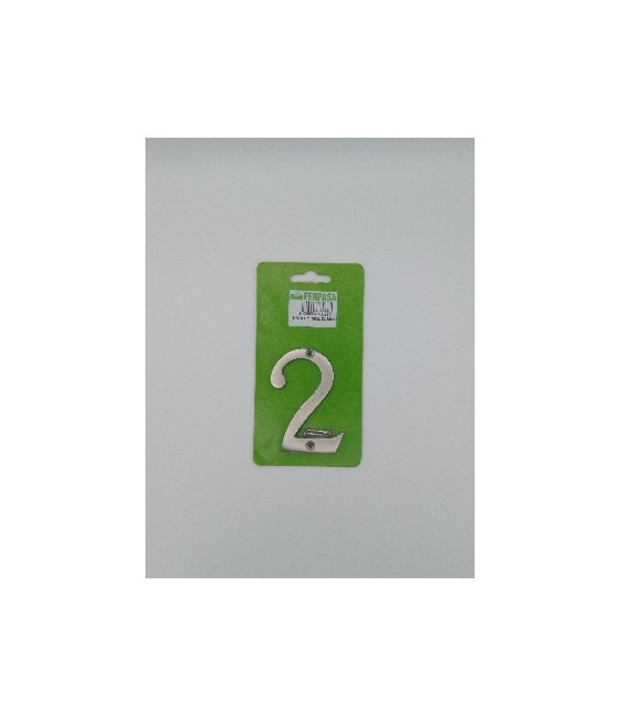 Número Níquel Mate Nº2 8 cm | Herrajes HE