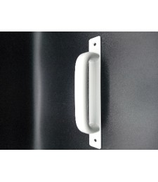 Asa Tirador Ovalada Blanca para Puertas | Herrajes HE